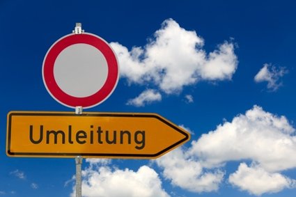 Umleitung und Durchfahrt verboten