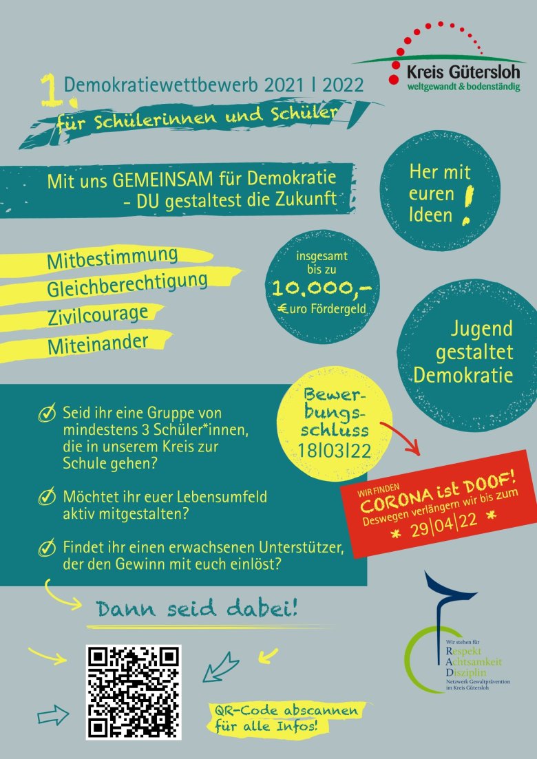 Werbeposter Demokratiewettbewerb