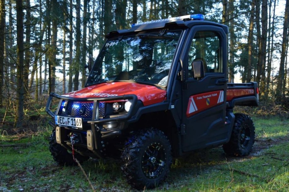 Die Freiwillige Feuerwehr Visbek (Landkreis Vechta) hatte in Zusammenarbeit mit der Kommune dieses Quad konzipiert und angeschafft. Ähnliche Modelle sollen auch im Kreis Gütersloh angeschafft werden. Foto: Feuerwehr Visbek