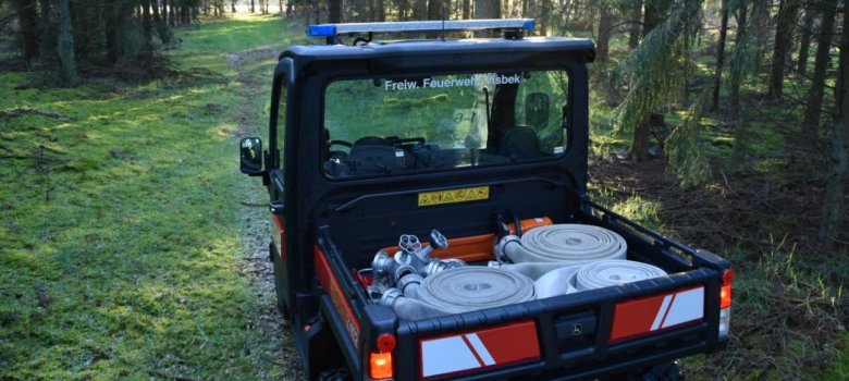 Die Freiwillige Feuerwehr Visbek (Landkreis Vechta) hatte in Zusammenarbeit mit der Kommune dieses Quad konzipiert und angeschafft. Ähnliche Modelle sollen auch im Kreis Gütersloh angeschafft werden. Foto: Feuerwehr Visbek