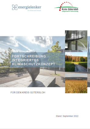 Deckblatt des Integrierten Klimaschutzkonzeptes des Kreises Gütersloh