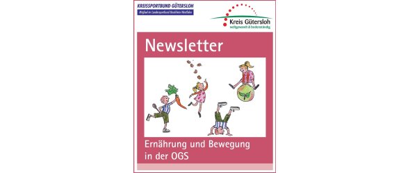 Deckblatt des Newsletters für Ernährung und Bewegung im Primarbereich