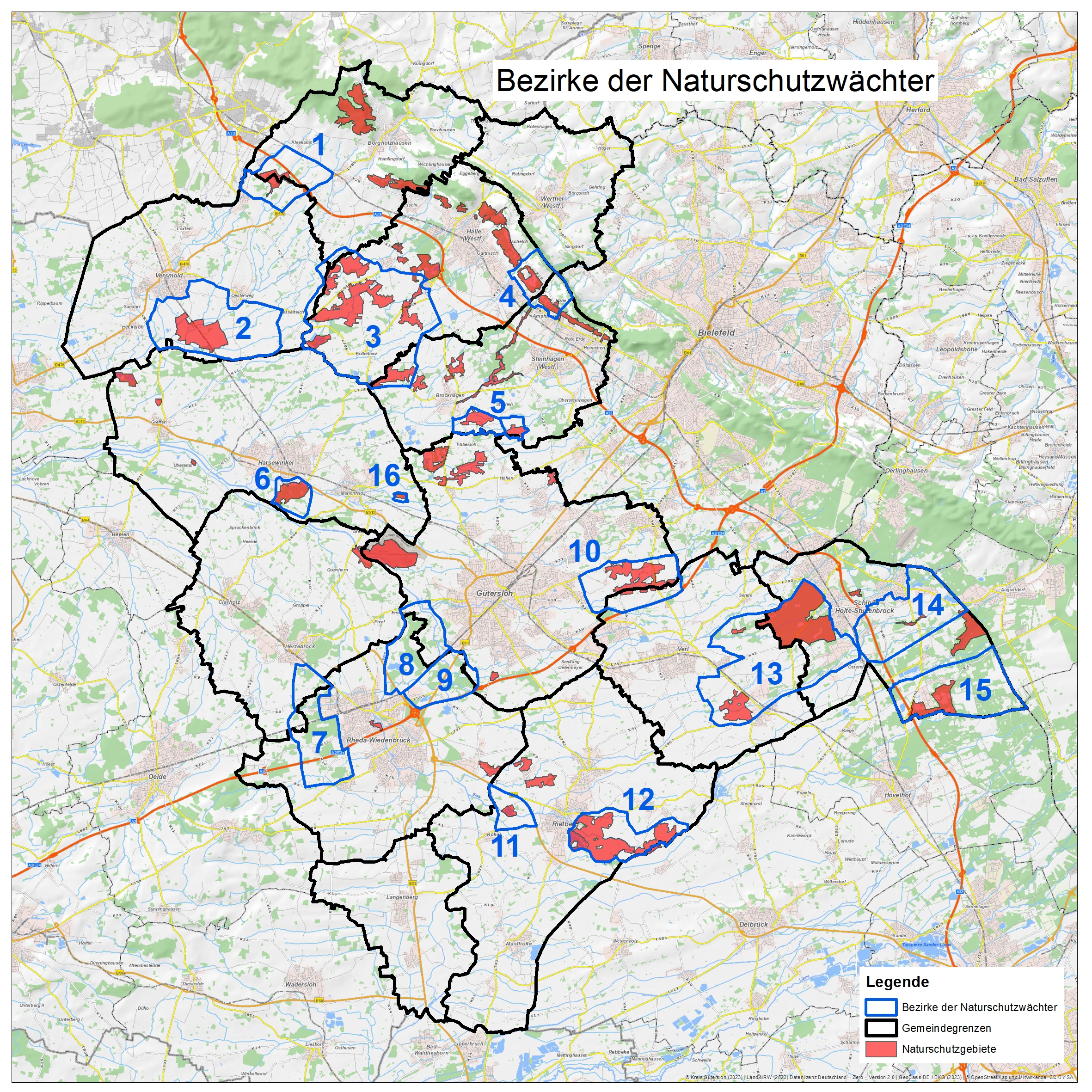 Bild: Karte der bewachten Landschaften