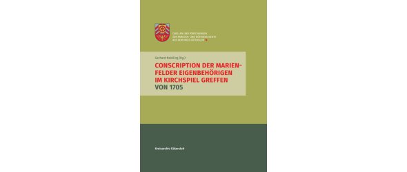 Cover Conscription der Marienfelder Eigenbehörigen im Kirchspiel Greffen